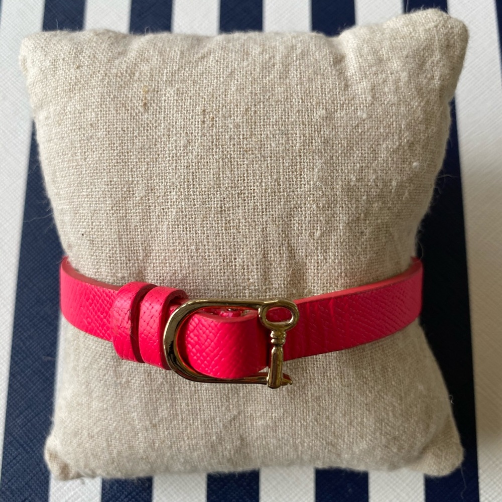 Keep Collective Hot Pink Leather Bracelet